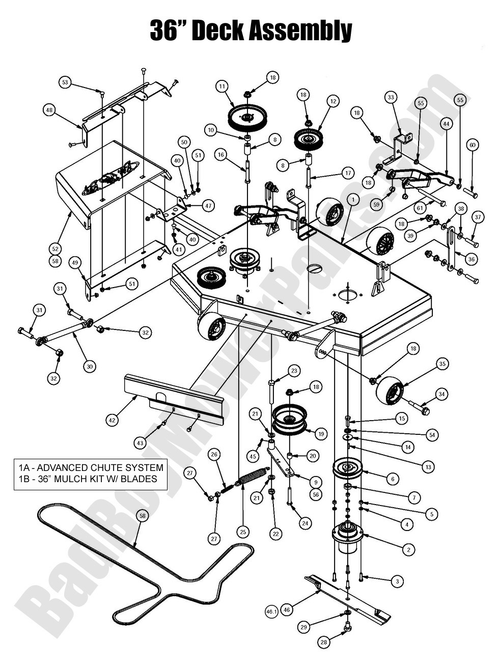 2016 Stand-On - 36" Deck Assembly